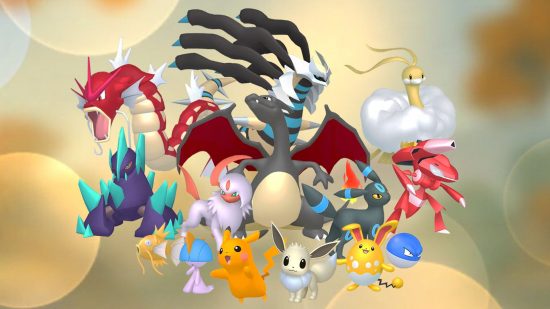 Pokémon Go community day - a group of shiny Pokémon