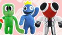 Rainbow Friends plush and action figures - all the frightening friends