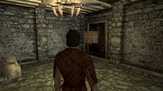Habitación de la puerta susurrante de Skyrim de la búsqueda de la hoja de ébano