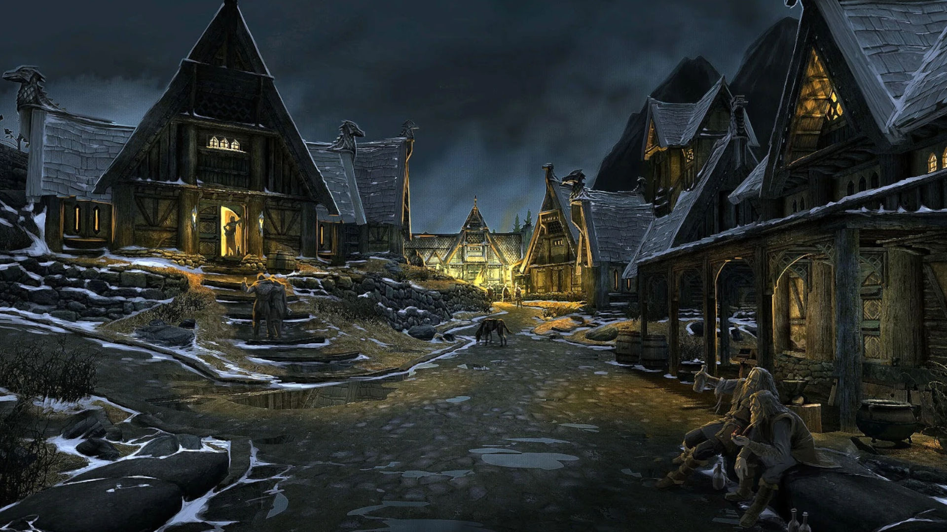 Hình nền  Chơi game PC Bắn màn hình Elder Scrolls V Skyrim trong game  Solitude Skyrim ổn định Thiên hà bầu trời đêm con ngựa Tinh vân  1920x1080  alexvnsc 