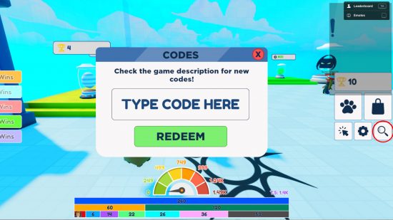 Cart Ride Race codes redeem page