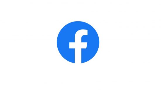 The Facebook logo in front of a plain white background