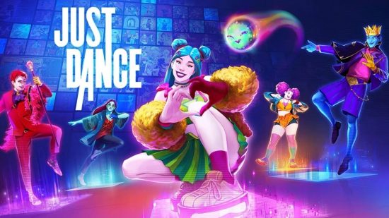 Just Dance song list - a promotional image for Just Dance 2023 showing a group of characters posing
