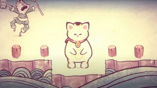 Nintendo Indie World Showcase: A screenshot from Mineko's Night Market shows an illustrated version of a cute cat