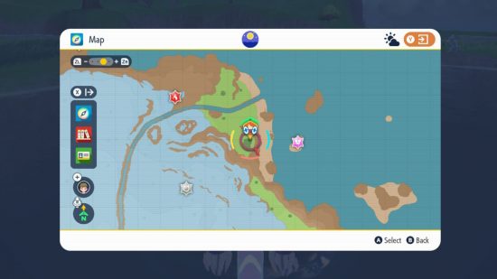 Pokemon Scarlet and Violet black stakes blue stake map locations