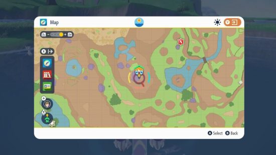 Pokemon Scarlet and Violet black stakes blue stake map locations
