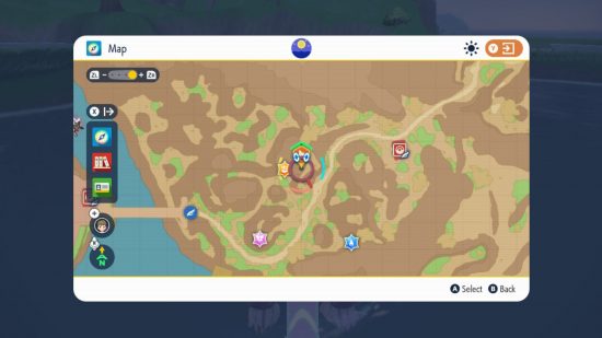 Pokemon Scarlet and Violet black stakes purple stake map locations