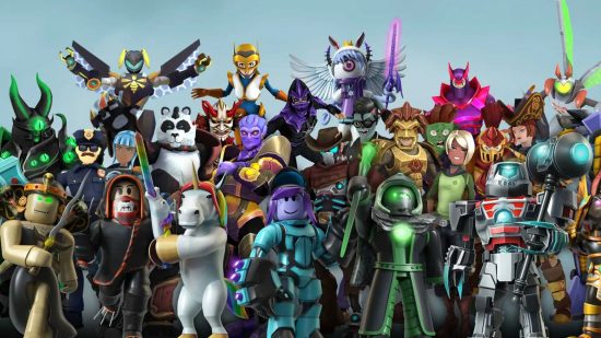 Roblox game codes - a huge group of Roblox characters