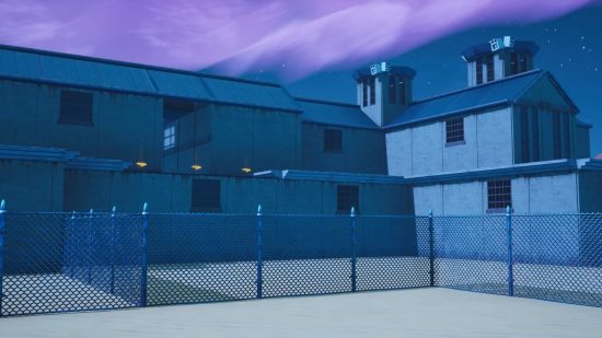 Fortnite horror maps: an ominous building in Area 51