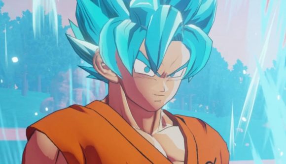Screenshot of super saiyan Goku for best anime games on Switch and mobile guide
