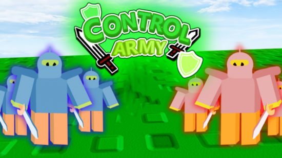 Control Army codes - three different soldiers in blue and pink