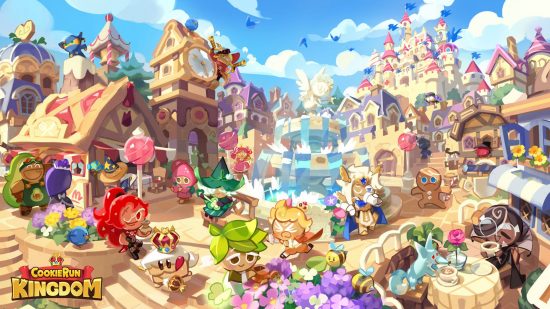 Cookie Run Kingdom toppings - a huge group of cookies hanging out