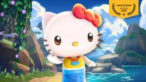 Cozy games: Hello Kitty pasted on some art from a different cozy game