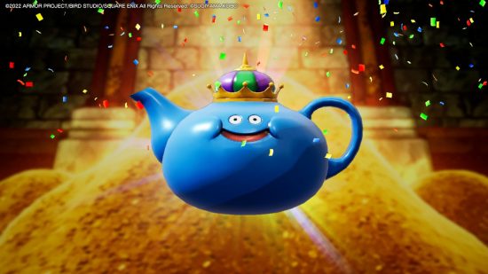 Dragon Quest Treasures review - a king slime teapot treasure