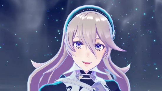 Corrin close to the player view from Fire Emblem Engage characters guide