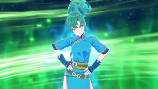 Lyn looking bemused for Fire Emblem Engage characters guide