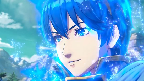Close up screenshot of Marth for Fire Emblem Engage characters guide