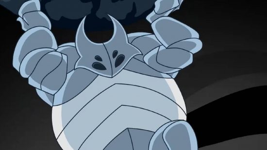 Hollow Knight fan animation: a fan animation shows The False Knight from Hollow Knight lifts up a heavy object