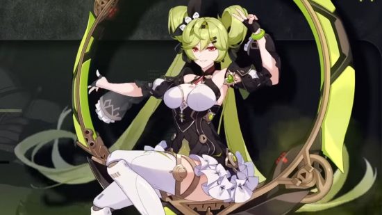 Screenshot of a new Honkai Impact character with her ring weapon for Honkai Impact update guide