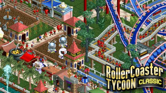 Screenshot of art for RollerCoaster Tycoon classic