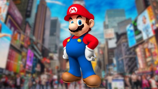 Custo image of Mario for Mario movie billboard news