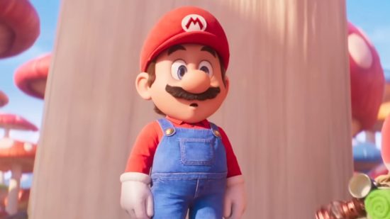 Screenshot of Mario from the latest trailer for Mario movie Reddit poll news