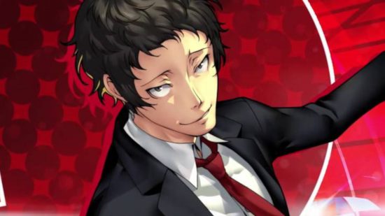 Persona 4 Adachi: Adachi's character reveal trailer image from Persona 4 Dancing All Night