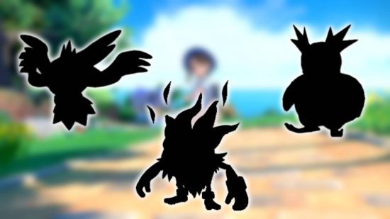 Pokemon scarlet violet strongest Pokemon: blacked out images tease several Pokemon from the paldea region