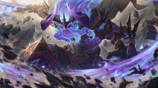 Smite patch notes: key art for season 10 of Smite shows Azure Flame Syrtr