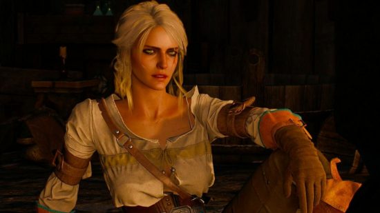 The Witcher 3 characters - Ciri sitting back