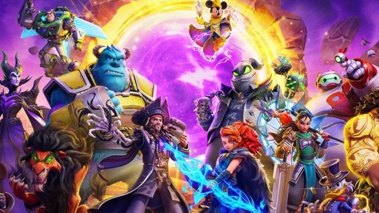 DIsney Mirrorverse characters such as Captain Jack, Sully, Mickey, and more for 2022 year in mobile gaming review