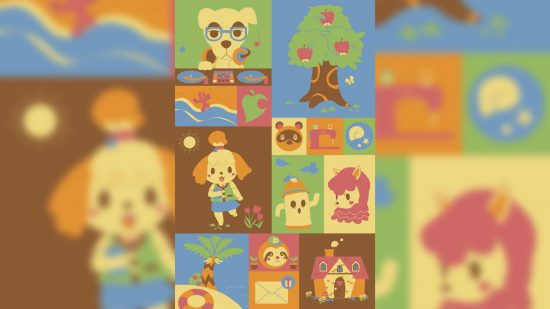 An Animal Crossing wallpaper for mobile phones