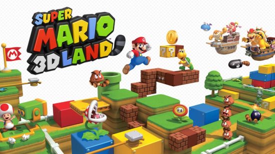 Best 3DS games - A scene in Super Mario 3D Land featuring Mario