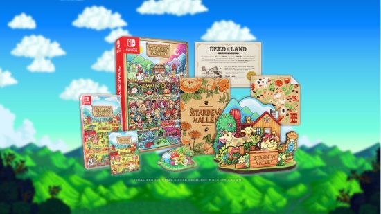 All the products in the Stardew Valley collector's edition laid out