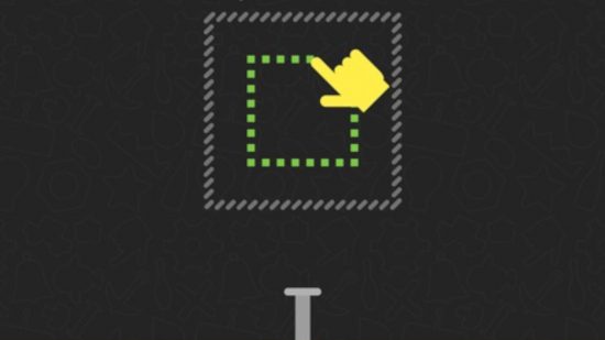 Screenshot from Squiggle Drop on Apple Arcade of a box puzzle