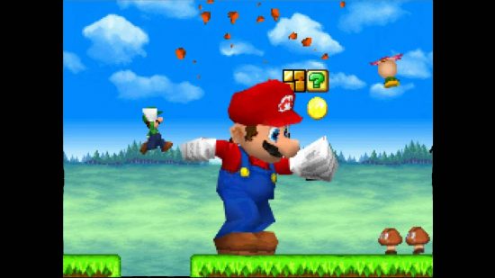 Best DS games: a screenshot shows the Nintendo DS game New Super Mario Bros