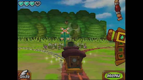 Best DS games: a screenshot shows the Nintendo DS game The Legend of Zelda: Spirit Tracks