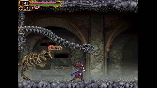 Best DS games: a screenshot shows the Nintendo DS game Castlevania Order of Ecclesia