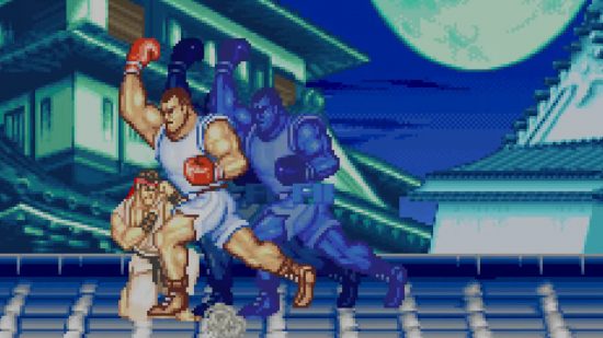 Screenshot of two fighters from Street Fighter Turbo for best GBA games list