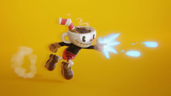 Cuphead fanart: an illustration shows characters from the game Cuphead