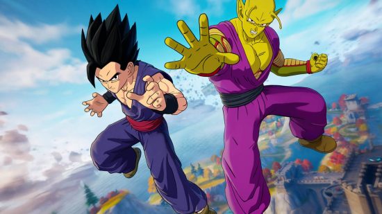 Fortnite DBS Superhero event: Gohan and Piccolo appear in Fortnite, firing attacks towards the viewer