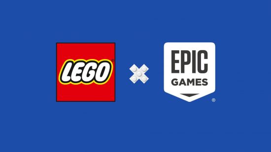 Fortnite Lego: logos are visible for both The Lego Group, and Epic Games