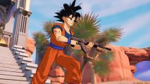 Fortnite memes: A Fortnite screenshot shows Goku holding a gun