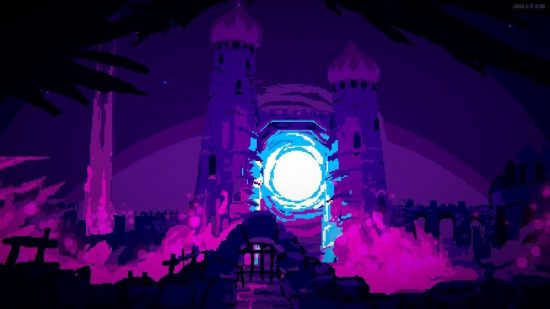 Screenshot of the magical castle from Lone Ruin review