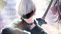 Nier Automata anime: Promotional art for the Nier anime of 9S.