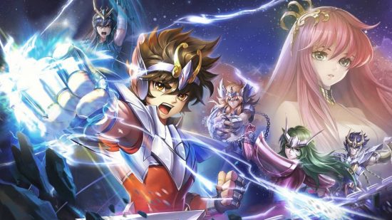 Saint Seiya Legend of Justice tier list: a series of anime inspired characters stand in battle poses