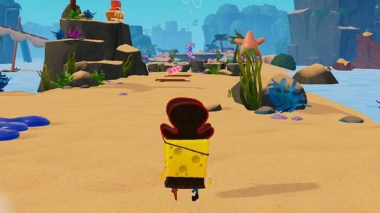 SpongeBob SquarePants: The Cosmic Shake - SpongeBob dressed as a pirate at the beach