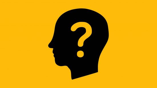 Sporcle Trivia: an image shows a side on view of a head, with a question mark aligning with the brain