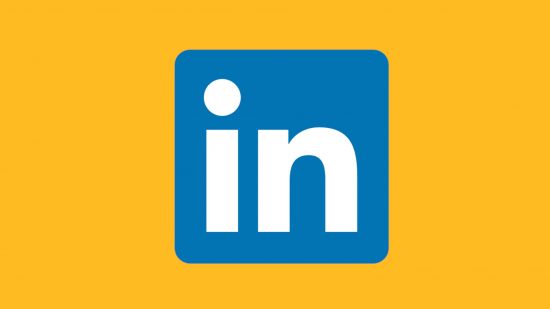 Custom image of the LinkedIn logo on a yellow background for What is LinkedIn guide