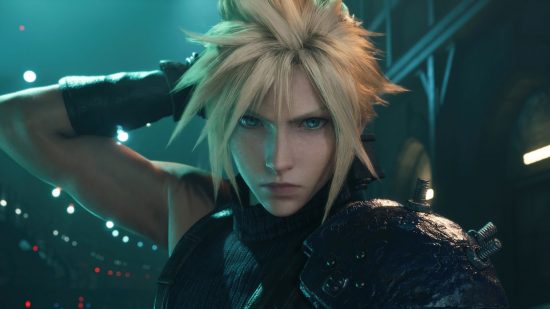 Final Fantasy 7 Remake Switch release: a character looking angrily at the camera